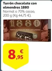 Oferta de 1880 - Turrón Chocolate Con Almendras por 8,95€ en Alcampo