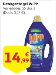 Oferta de Wipp - Detergente Gel por 14,99€ en Alcampo