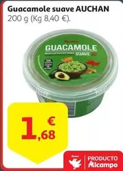 Oferta de Auchan - Guacamole Suave por 1,68€ en Alcampo