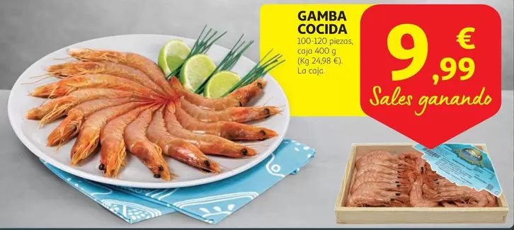 Oferta de Gamba Cocida por 9,99€ en Alcampo