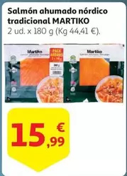 Oferta de Martiko - Salmón Ahumado Nordico Tradicional por 15,99€ en Alcampo