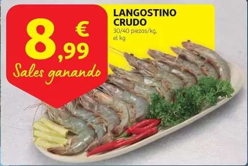 Oferta de Langostino Crudo por 8,99€ en Alcampo