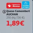 Oferta de Auchan - Queso Camembert por 1,89€ en Alcampo