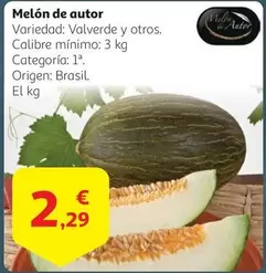 Oferta de Origen - Melon De Autor por 2,29€ en Alcampo