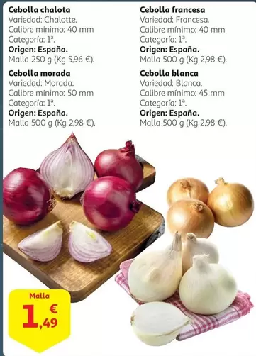 Oferta de Cebolla Chaleta por 1,49€ en Alcampo