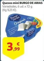 Oferta de Burgo de Arias - Quesos Mini por 3,99€ en Alcampo