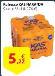 Oferta de Kas - Refresco Naranja por 5,22€ en Alcampo