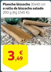 Oferta de Plancha Bizcocho O Rollo De Bizcocho Salado por 3,49€ en Alcampo