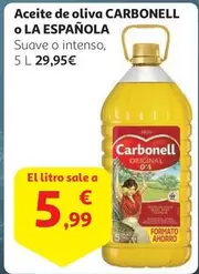 Oferta de Carbonell - Aceite De Oliva por 5,99€ en Alcampo