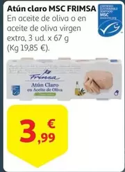 Oferta de Claro - Atun  MSC por 3,99€ en Alcampo