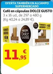 Oferta de Dolce Gusto - Cafe En Capsulas por 11,95€ en Alcampo