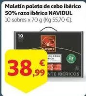 Oferta de Navidul - Maletín Paleta De Cebo Iberico 50% Raza Iberica por 38,99€ en Alcampo