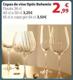 Oferta de Bohemia - Copas De Vino por 2,99€ en Alcampo