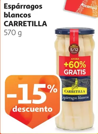 Oferta de Carretilla - Esparragos Blancos en Alcampo