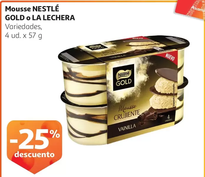 Oferta de Nestlé - Mousse Gold O La Lechera en Alcampo