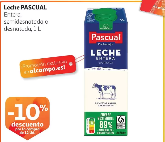 Oferta de Pascual - Leche en Alcampo