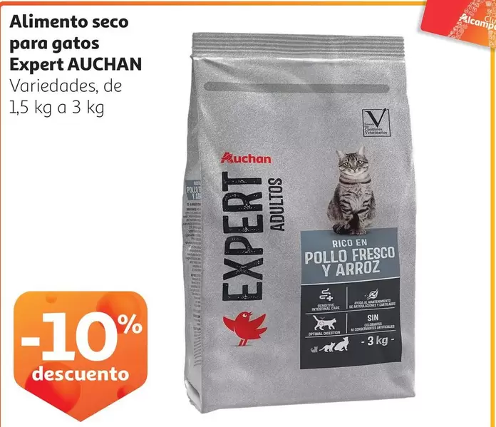 Oferta de Auchan - Alimento Seco Para Gatos Expert en Alcampo