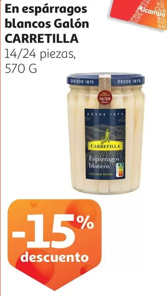 Oferta de Carretilla - En Esparragos Blancos Galon en Alcampo