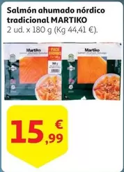 Oferta de Martiko - Salmón Ahumado Nordico Tradicional por 15,99€ en Alcampo