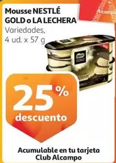 Oferta de Nestlé - Mousse Gold O La Lechera en Alcampo