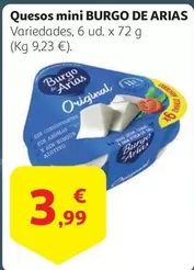 Oferta de Burgo de Arias - Quesos Mini por 3,99€ en Alcampo