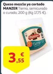 Oferta de Manzer - Queso Mezcla Ya Cortado por 3,55€ en Alcampo