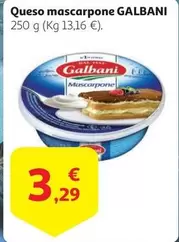 Oferta de Galbani - Queso Mascarpone por 3,29€ en Alcampo