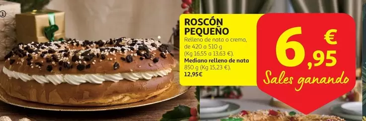 Oferta de Roscón Pequeño por 6,95€ en Alcampo