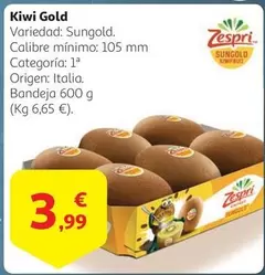 Oferta de Kiwi - Kiwi Gold por 3,99€ en Alcampo