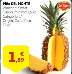 Oferta de Del Monte - Piña por 1,89€ en Alcampo