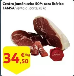 Oferta de Jamsa - Centro Jamon Cebo 50% Raza Iberica por 34,5€ en Alcampo