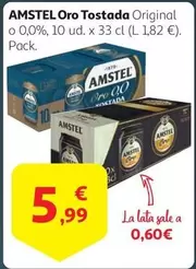 Oferta de Amstel - Oro Tostada Original por 5,99€ en Alcampo