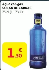 Oferta de Solán de Cabras - Agua Con Gas por 1,3€ en Alcampo