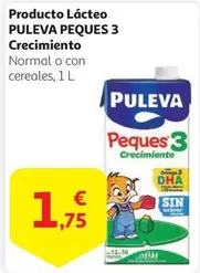 Oferta de Puleva - Producto Lácteo Peques 3 Crecimiento por 1,75€ en Alcampo