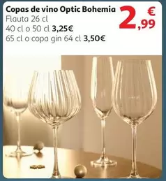 Oferta de Bohemia - Copas De Vino por 2,99€ en Alcampo