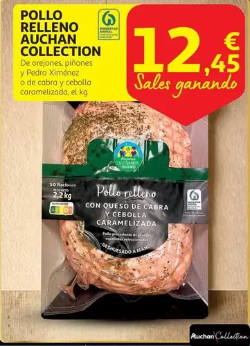 Oferta de Auchan - Pollo Relleno por 12,45€ en Alcampo