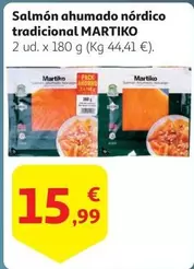 Oferta de Martiko - Salmón Ahumado Nordico Tradicional por 15,99€ en Alcampo