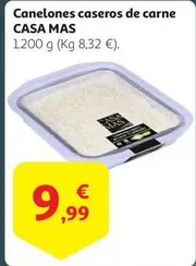 Oferta de Casa Mas - Canelones Caseros De Carne por 9,99€ en Alcampo