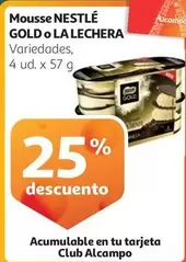 Oferta de Nestlé - Mousse Gold O La Lechera en Alcampo