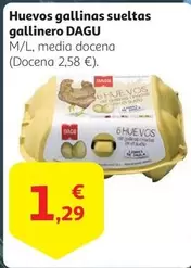 Oferta de Dagu - Huevos Gallinas Sueltas Gallinero por 1,29€ en Alcampo