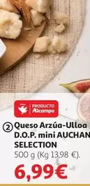 Oferta de Auchan - Seleccion Queso Azua-ulloa D.o.p. Mini por 6,99€ en Alcampo