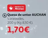 Oferta de Auchan - Queso De Untar por 1,7€ en Alcampo