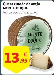 Oferta de Queso Curado De Oveja por 13,95€ en Alcampo