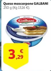 Oferta de Galbani - Queso Mascarpone por 3,29€ en Alcampo