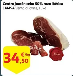 Oferta de Jamsa - Centro Jamon Cebo 50% Raza Iberica por 34,5€ en Alcampo