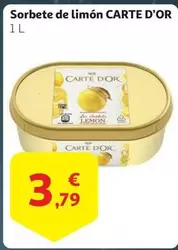 Oferta de Carte d'Or - Sorbete De Limon por 3,79€ en Alcampo