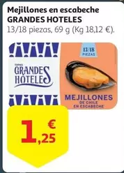 Oferta de Grandes Hoteles - Mejillones En Escabeche Grandes por 1,25€ en Alcampo