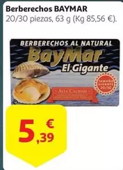 Oferta de BayMar - Berberechos por 5,39€ en Alcampo