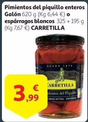 Oferta de Carretilla - Pimientos Del Piquillo Enteros Galon O Esparragos Blancos por 3,99€ en Alcampo