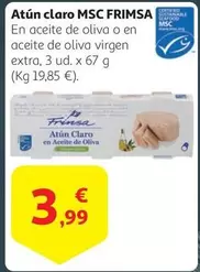 Oferta de Claro - Atun  MSC por 3,99€ en Alcampo